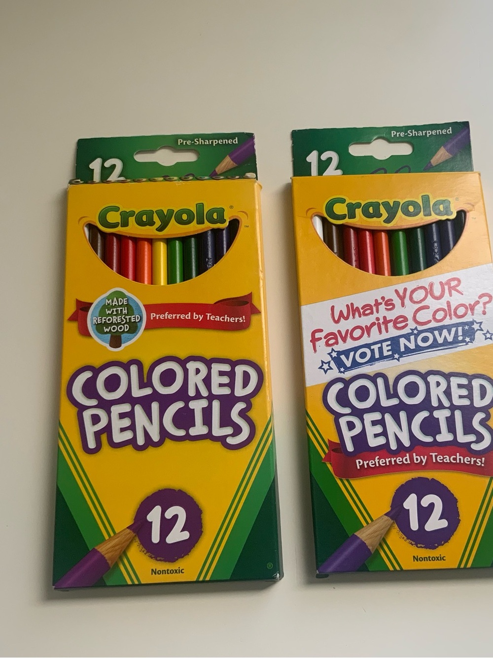 Crayola Classic Bundle: 2 Items 24 Colored Pencils 2 Boxes Pre-Sharpened